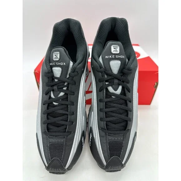 Nike Shox R4 Men's Size 11.5 Silver Black Running Athletic Shoes HQ1988 007 - Picture 4 of 6